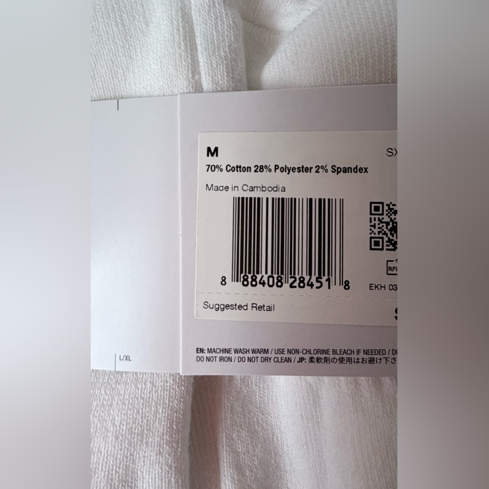 Nike Men's White and Black Crew Socks - 6 Pack - Picture 5 of 5